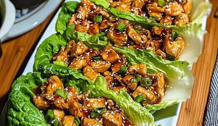 Teriyaki Chicken Lettuce Wraps