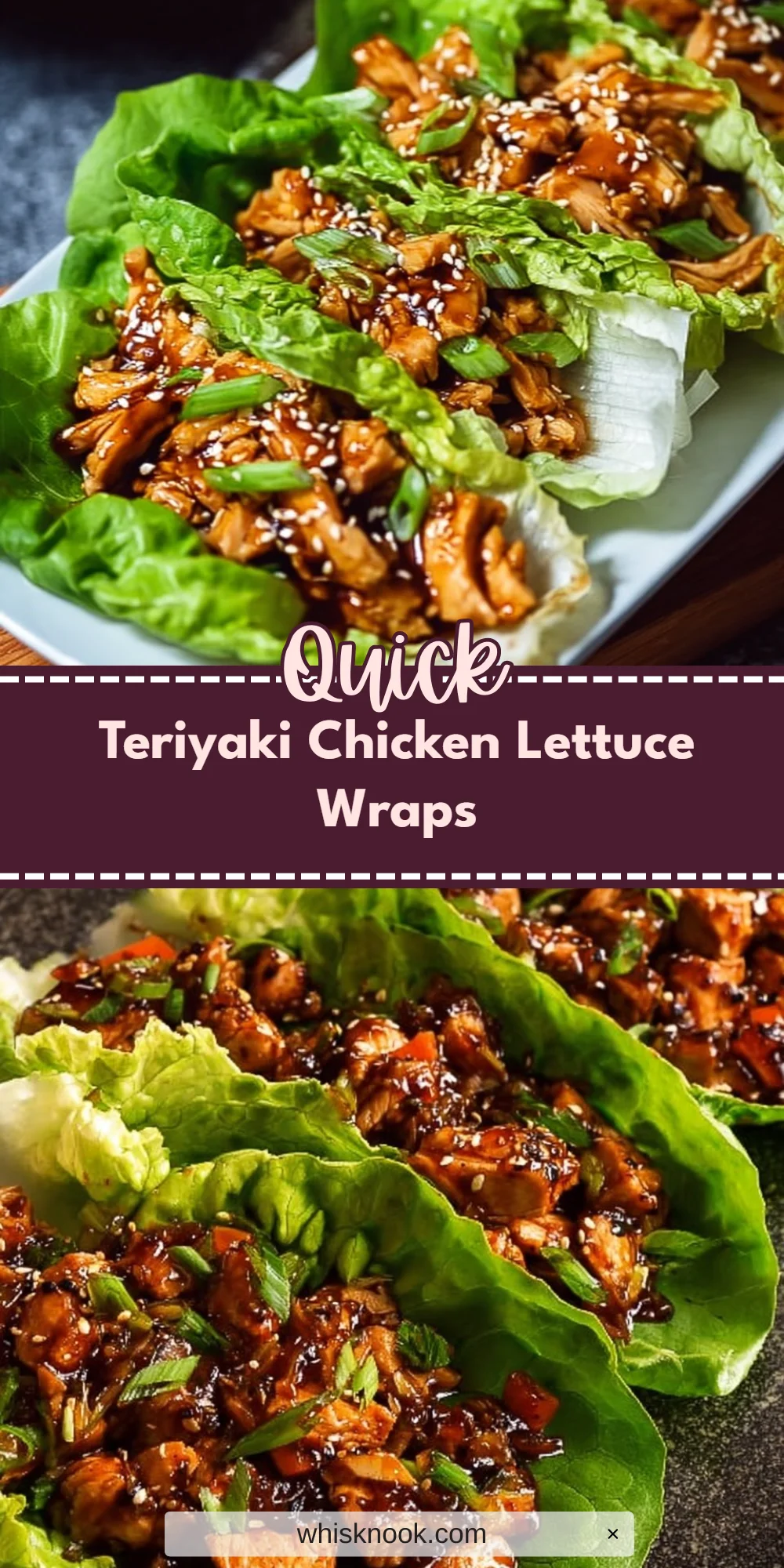 Teriyaki Chicken Lettuce Wraps