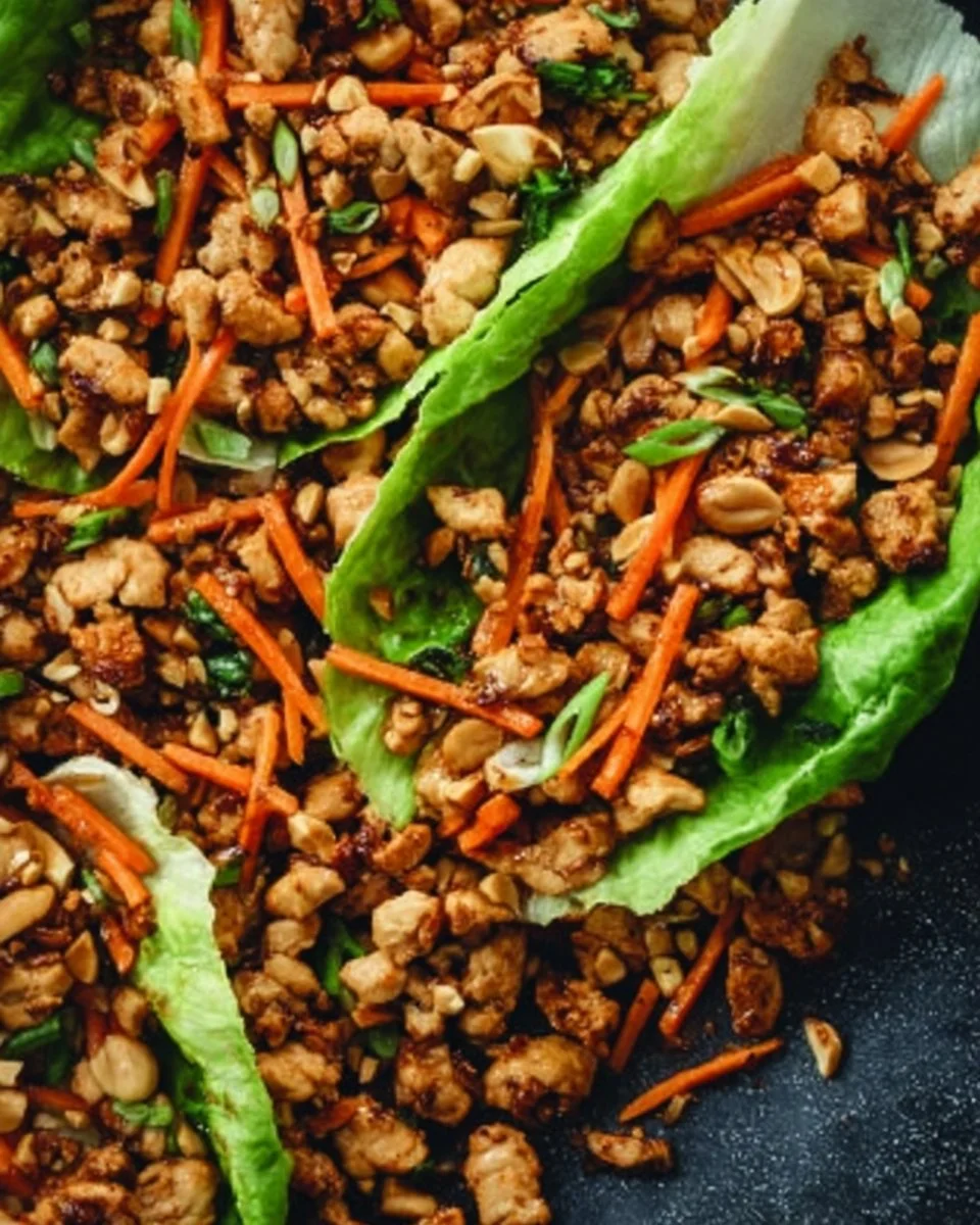 Thai Chicken Lettuce Wraps