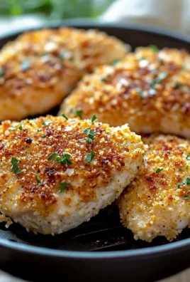 Delicious Air Fryer Parmesan Crusted Chicken with a golden, crispy coating