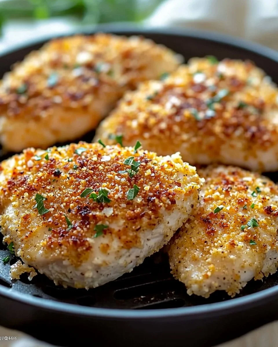 Air Fryer Parmesan Crusted Chicken