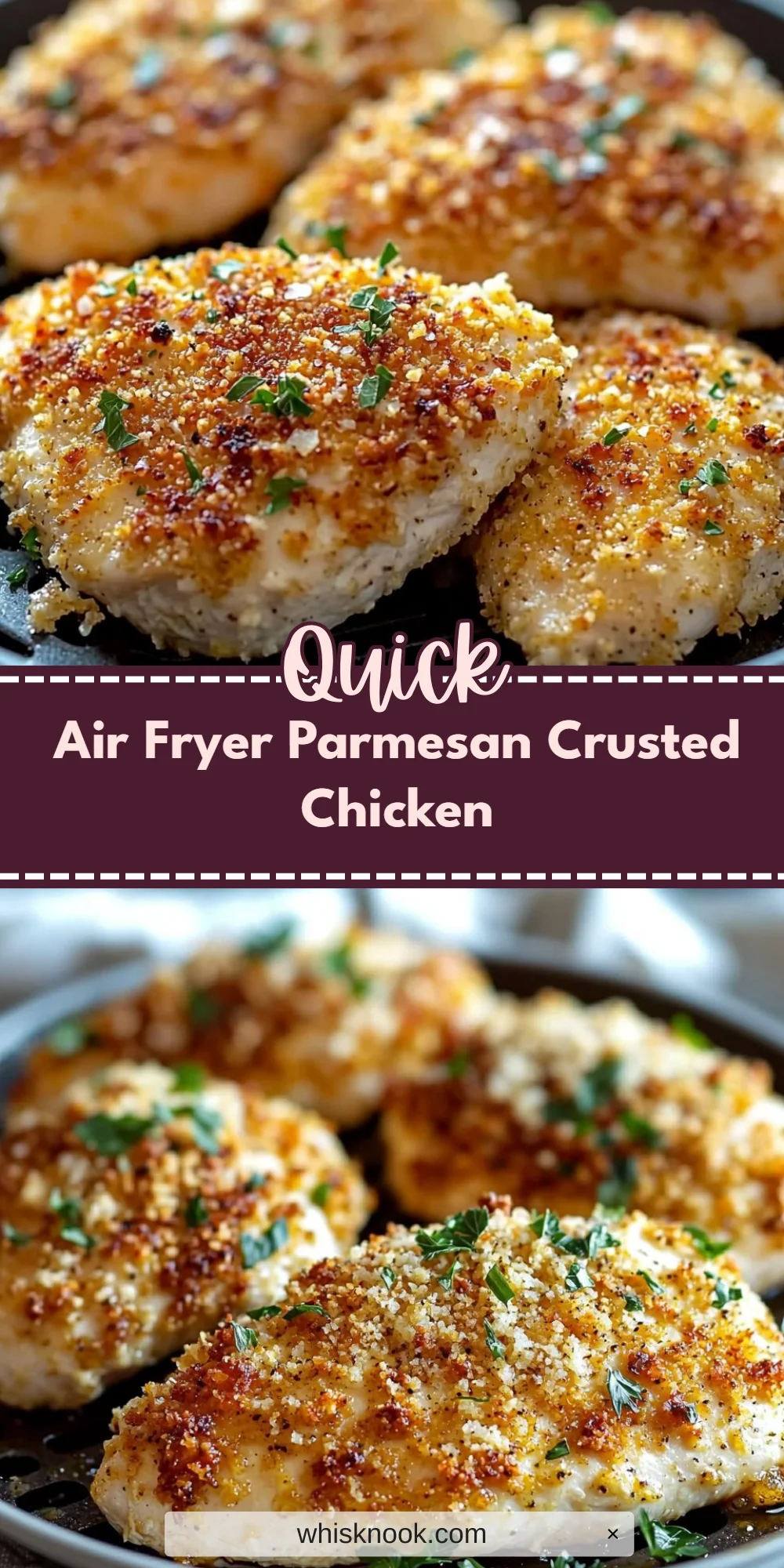 Air Fryer Parmesan Crusted Chicken