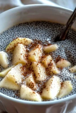 Apple Chia Pudding topped with fresh apples and yogurt, a healthy breakfast option.