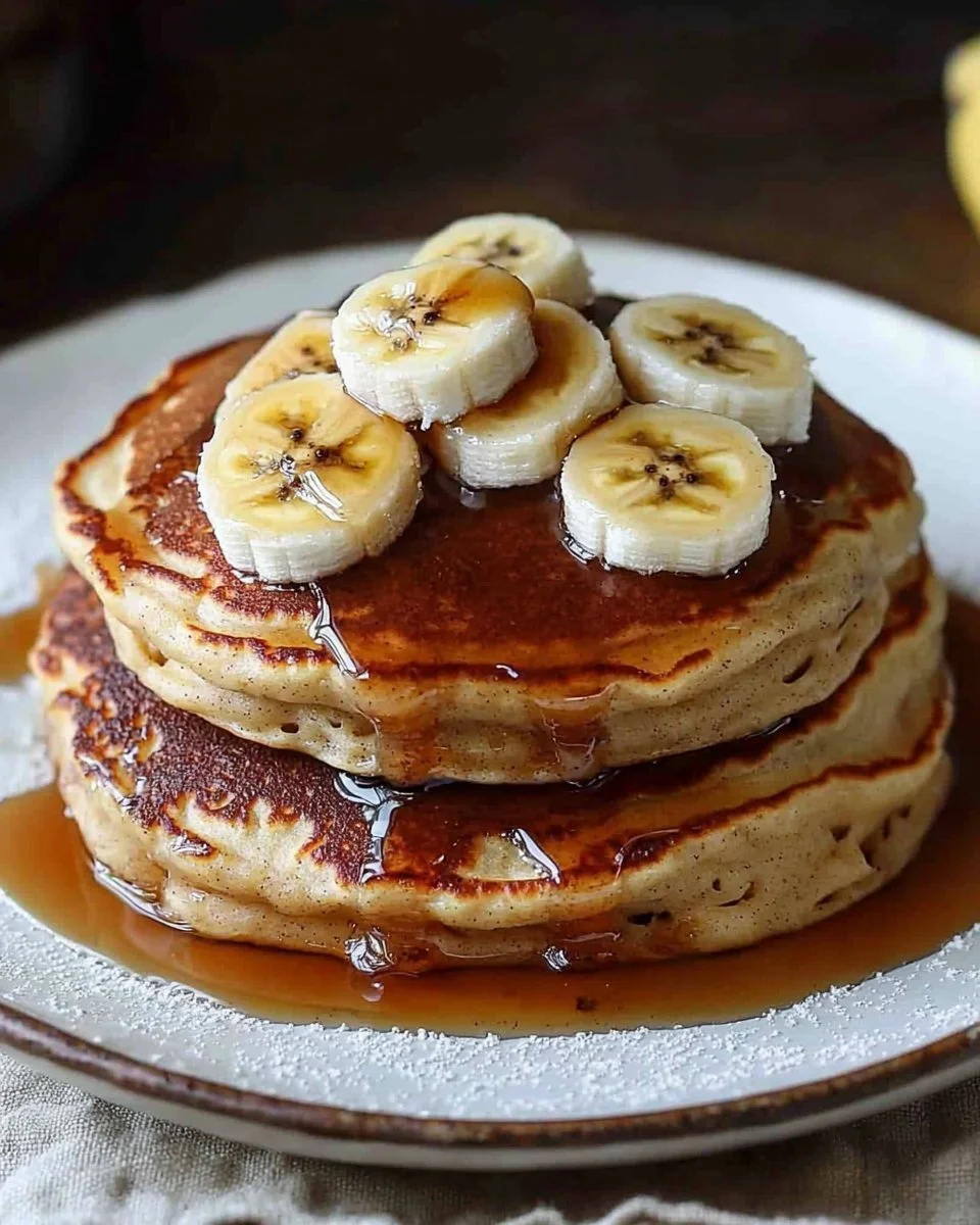 Baked Banana Foster Pancakes