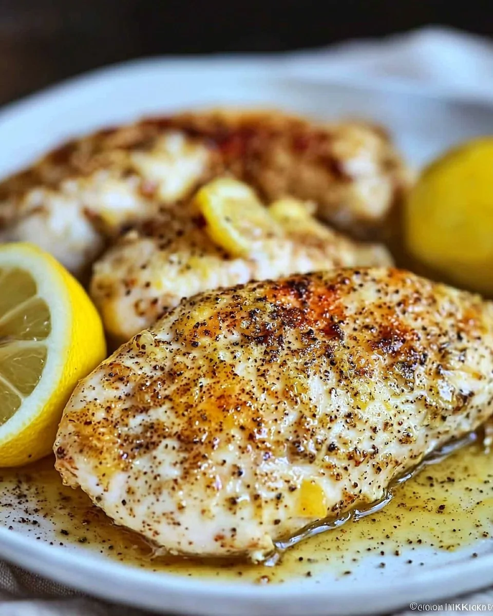 Baked Garlic Lemon Pepper Chicken