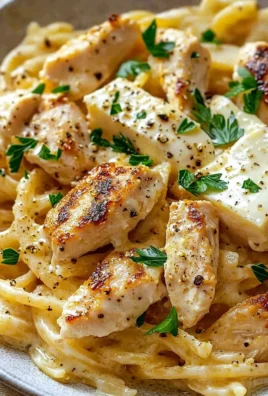 Boursin Chicken Pasta garnished with herbs and served on a plate