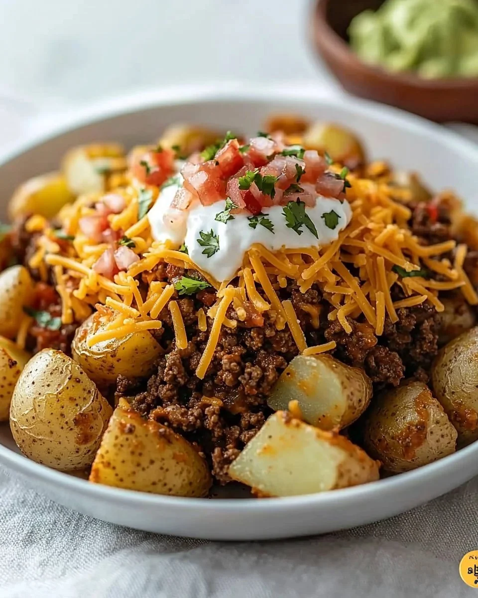 Cheesy Taco Potatoes