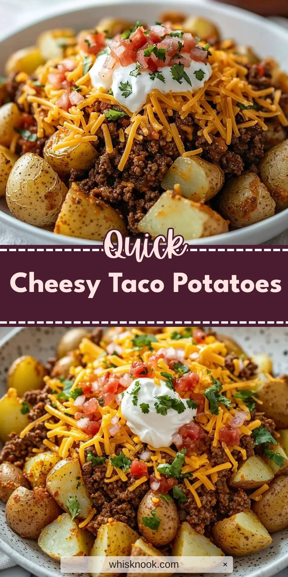 Cheesy Taco Potatoes