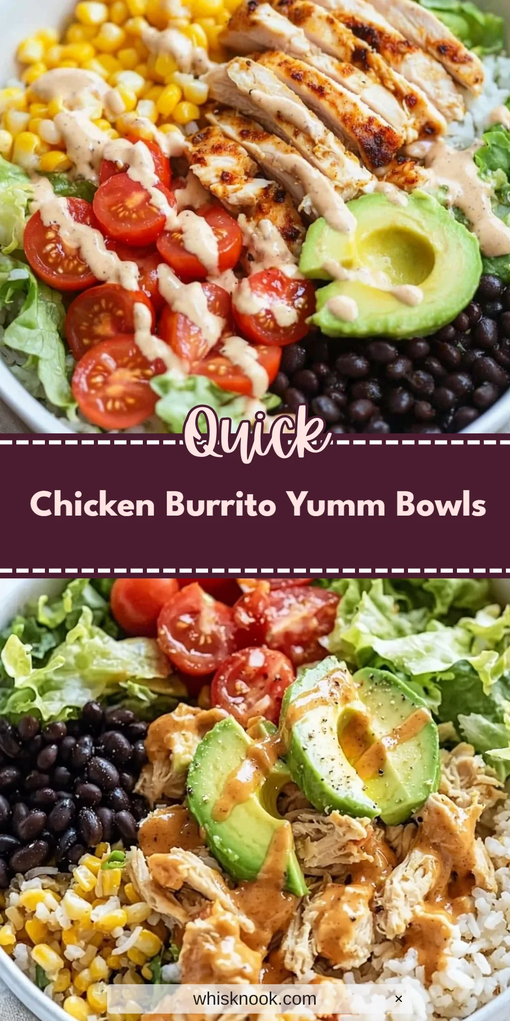 Chicken Burrito Yumm Bowls