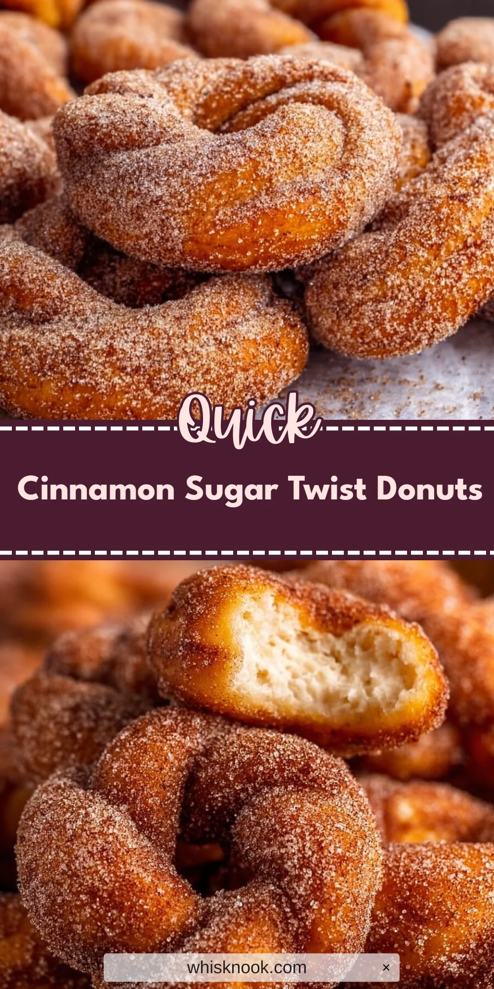 Cinnamon Sugar Twist Donuts