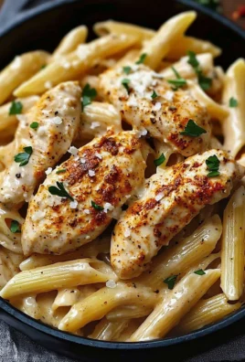 Creamy Cajun Chicken Pasta dish with colorful vegetables and spices
