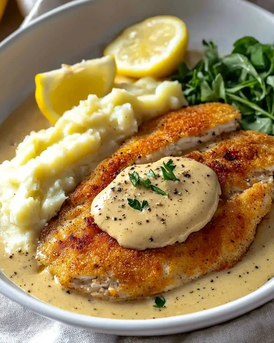 Creamy Chicken Schnitzel