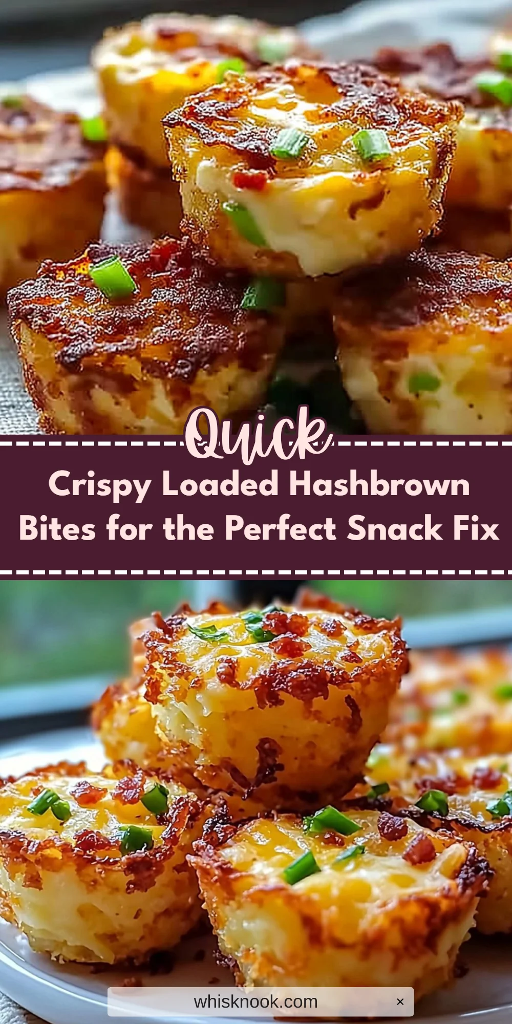 Crispy Loaded Hashbrown Bites for the Perfect Snack Fix