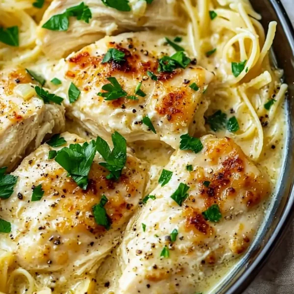 Delicious Crock Pot Angel Chicken dish served with vegetables