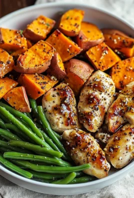 Honey garlic chicken served with sweet potatoes for a tasty dinner