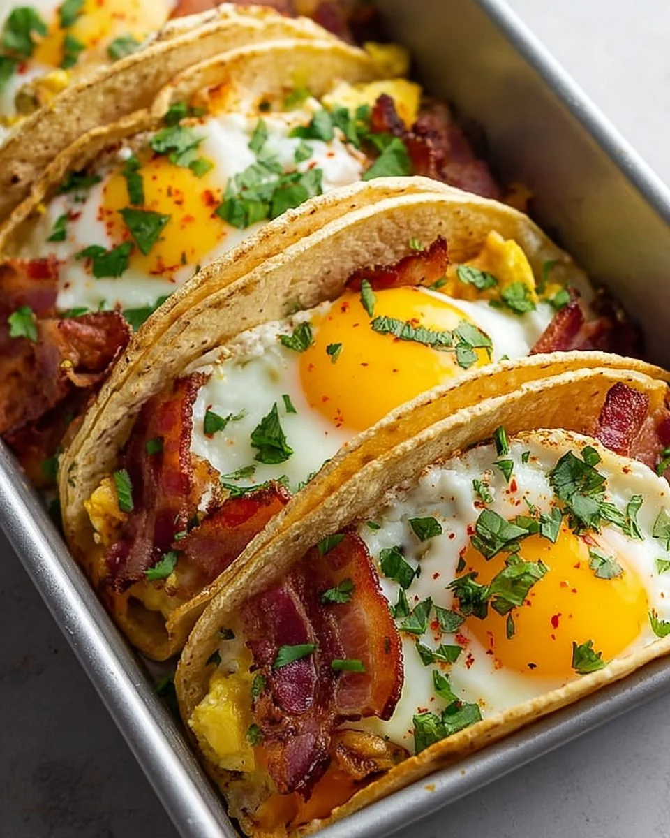Easy Baked Breakfast Tacos