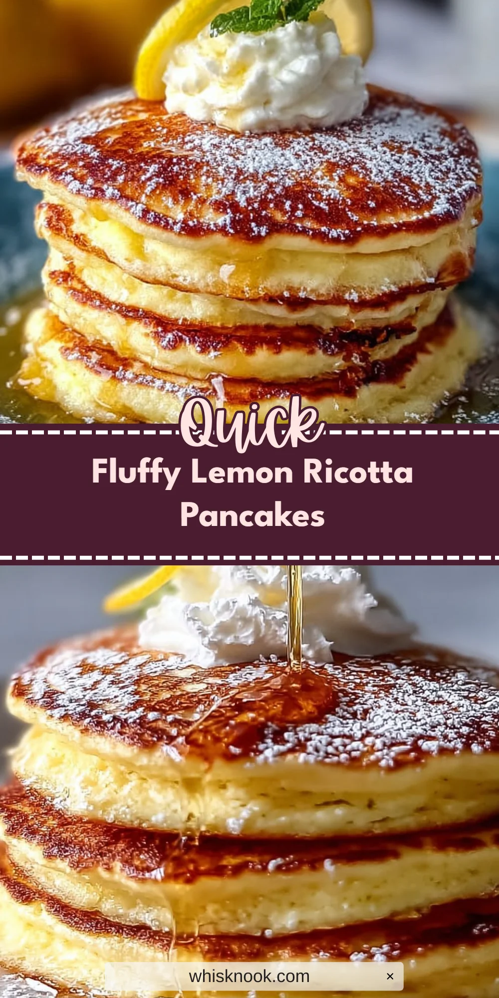 Fluffy Lemon Ricotta Pancakes