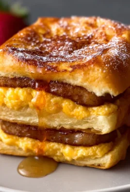 French Toast Sandwich made with Hawaiian rolls and delicious toppings.