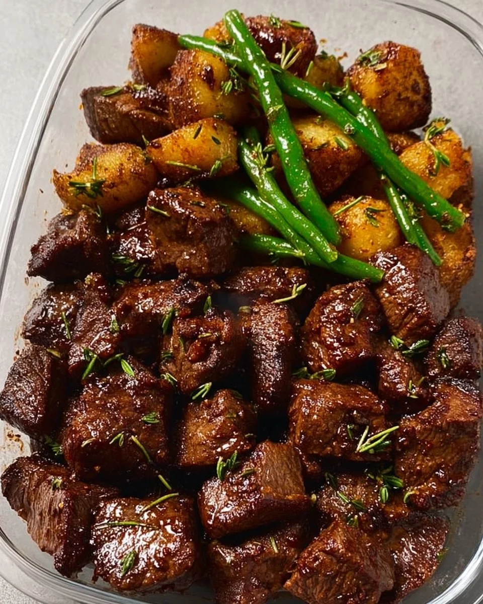 Garlic Balsamic Steak Bites