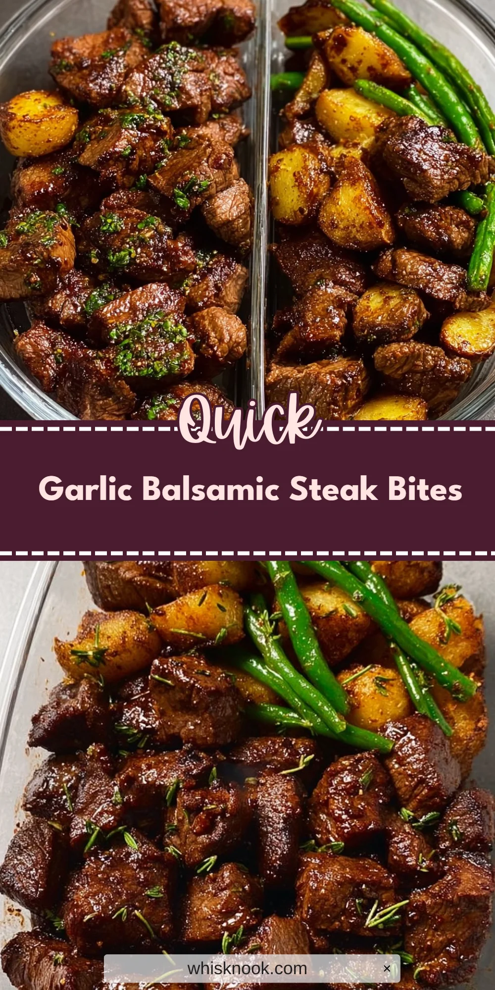 Garlic Balsamic Steak Bites