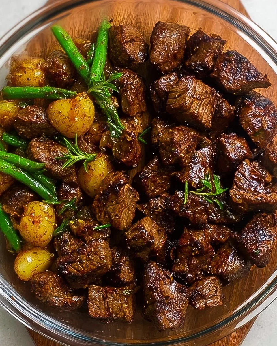 Garlic Balsamic Steak Bites