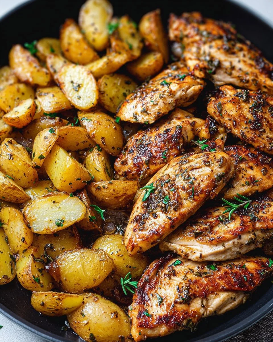 Garlic Butter Chicken and Potatoes