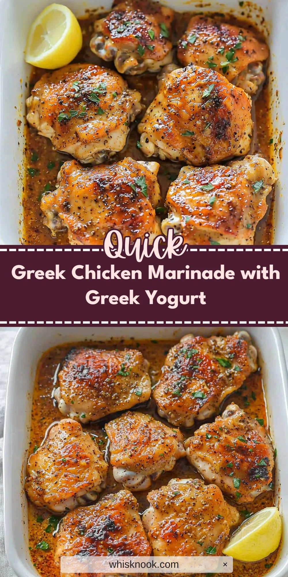 Greek Chicken Marinade with Greek Yogurt
