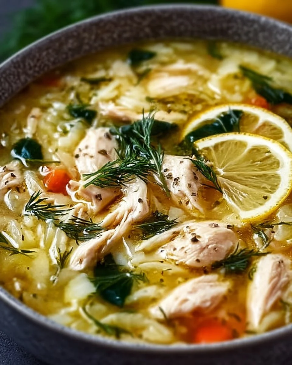 Greek Lemon Chicken Soup
