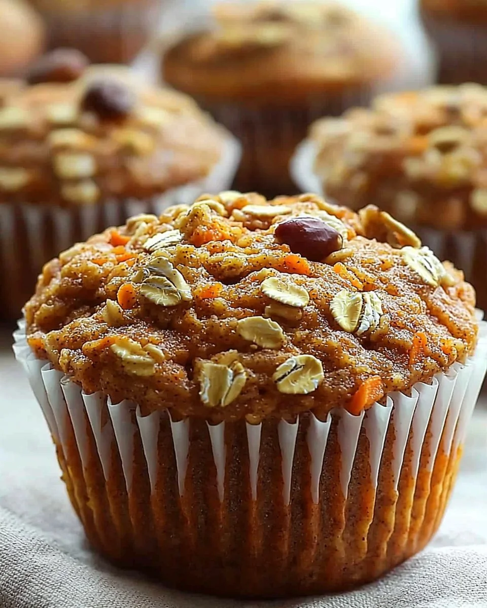 Healthy Carrot Cake Protein Muffins