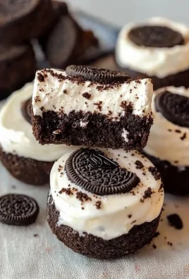 Healthy no-bake Oreo cheesecake bites on a plate, ready to enjoy.