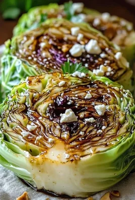 Honey balsamic cabbage steaks recipe with vibrant colors and delicious glaze