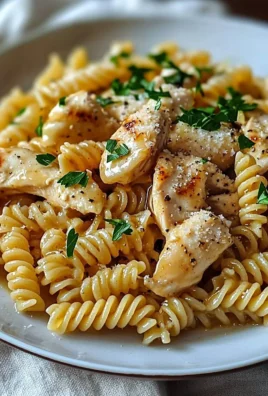 Honey Garlic Chicken Pasta served in a bowl with herbs and vegetables