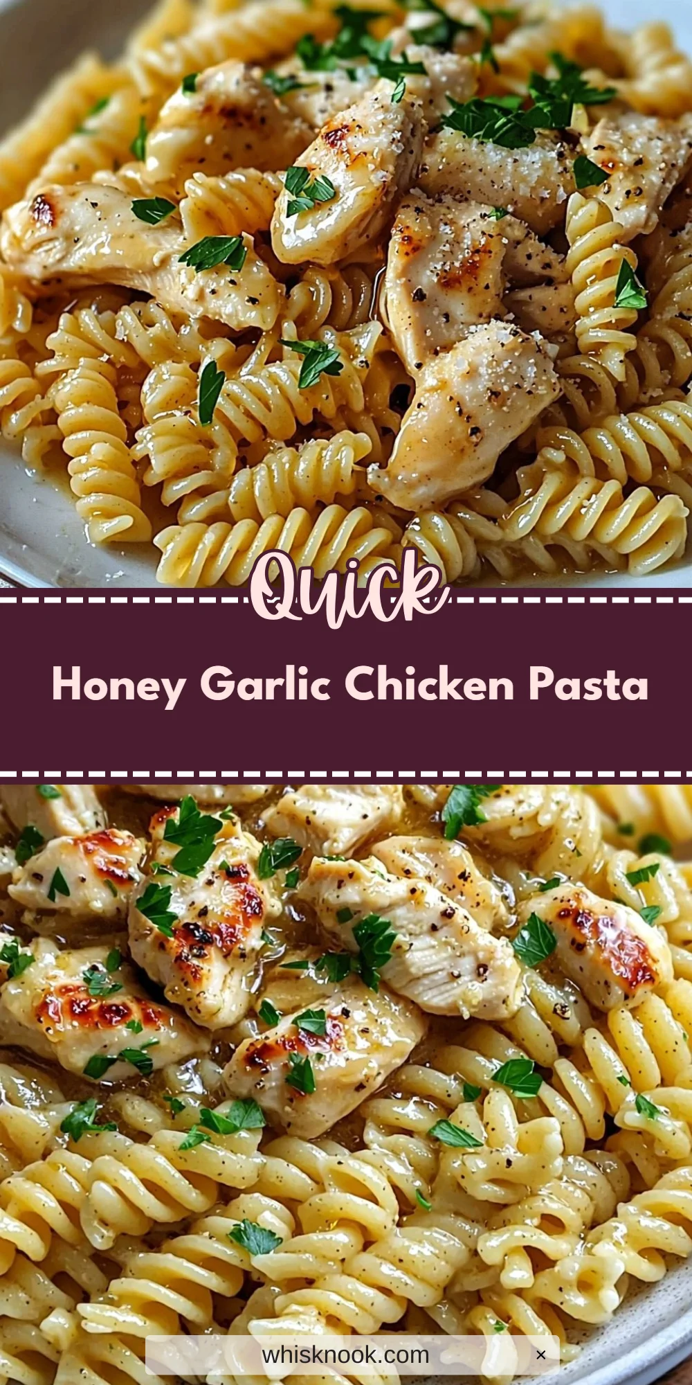 Honey Garlic Chicken Pasta