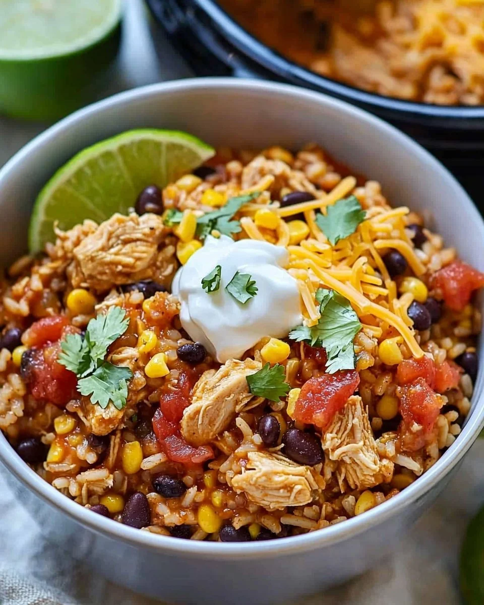 Instant Pot Chicken Burrito Bowls