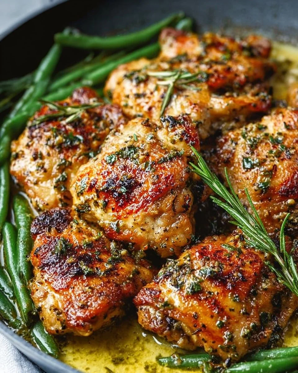 Lemon Garlic Butter Chicken Thighs