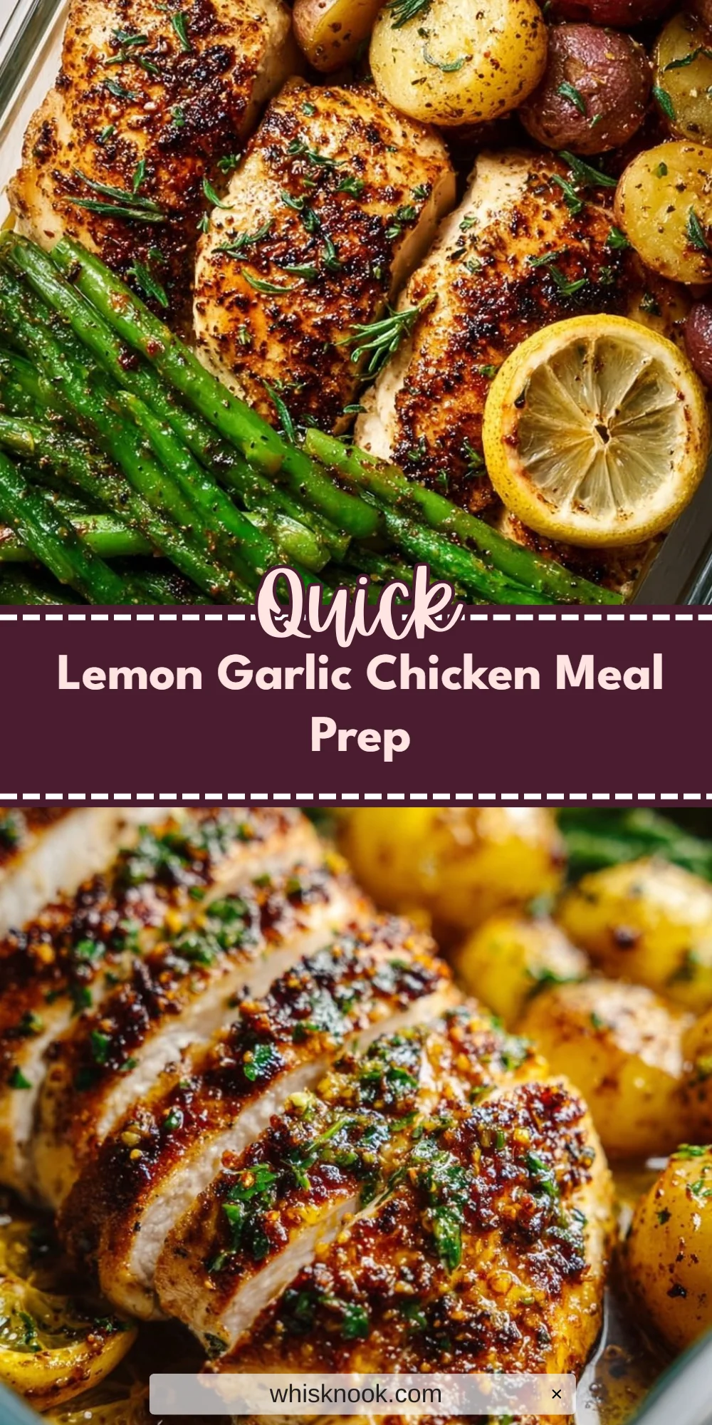 Lemon Garlic Chicken Meal Prep