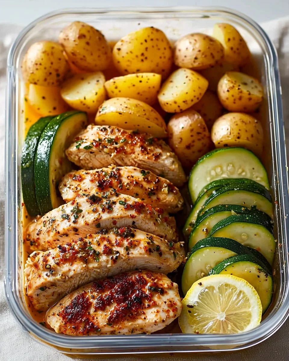Lemon Garlic Chicken Meal Prep