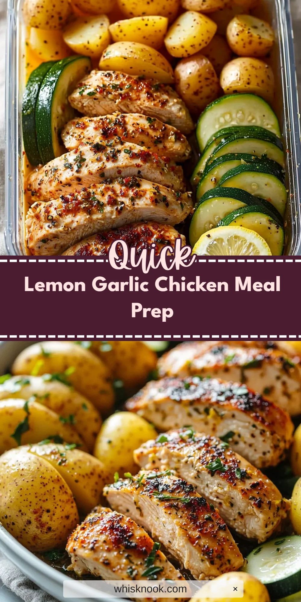 Lemon Garlic Chicken Meal Prep
