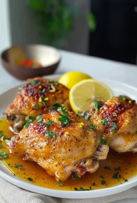 Delicious lemon pepper chicken thighs cooked to perfection with herbs and spices.