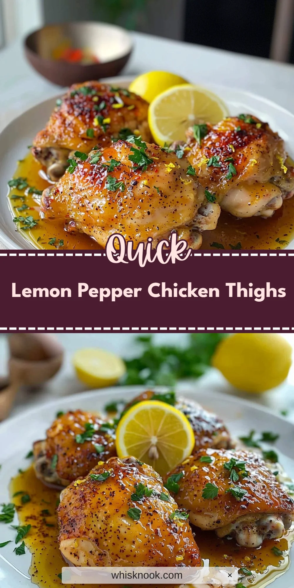 Lemon Pepper Chicken Thighs