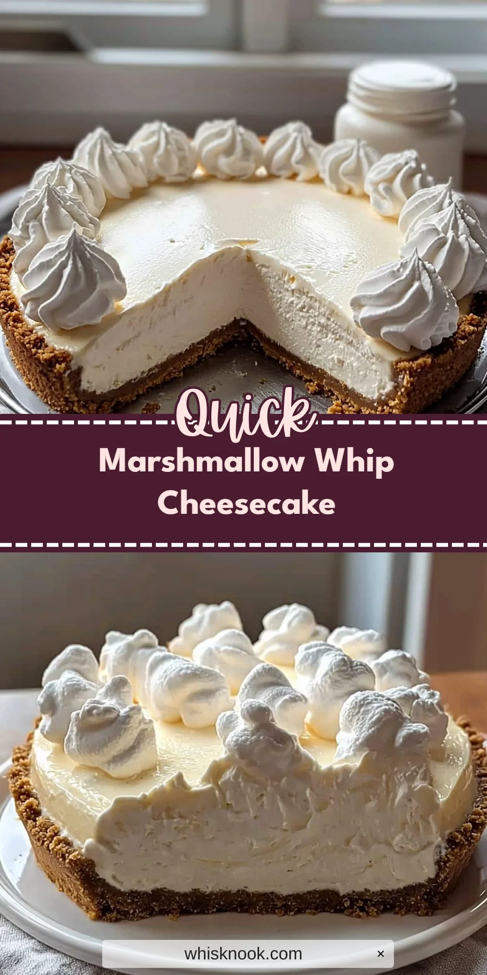 Marshmallow Whip Cheesecake