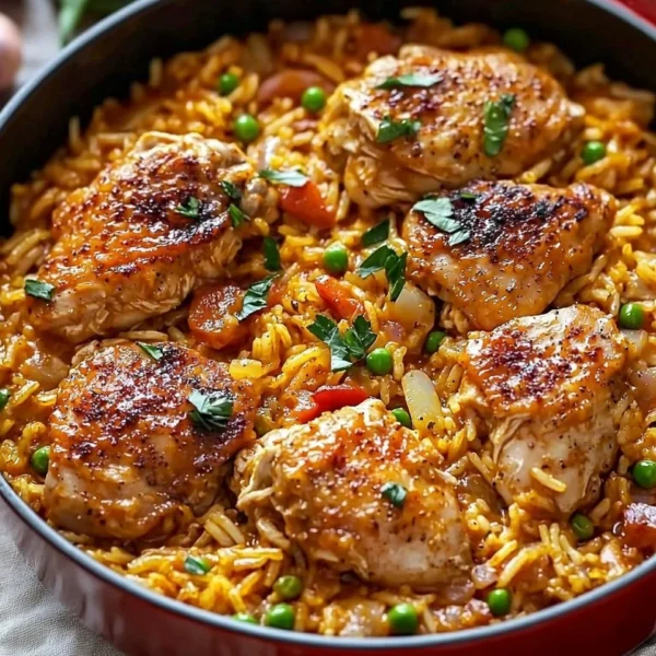 Nando's delicious Portuguese chicken and rice in a vibrant one-pot meal