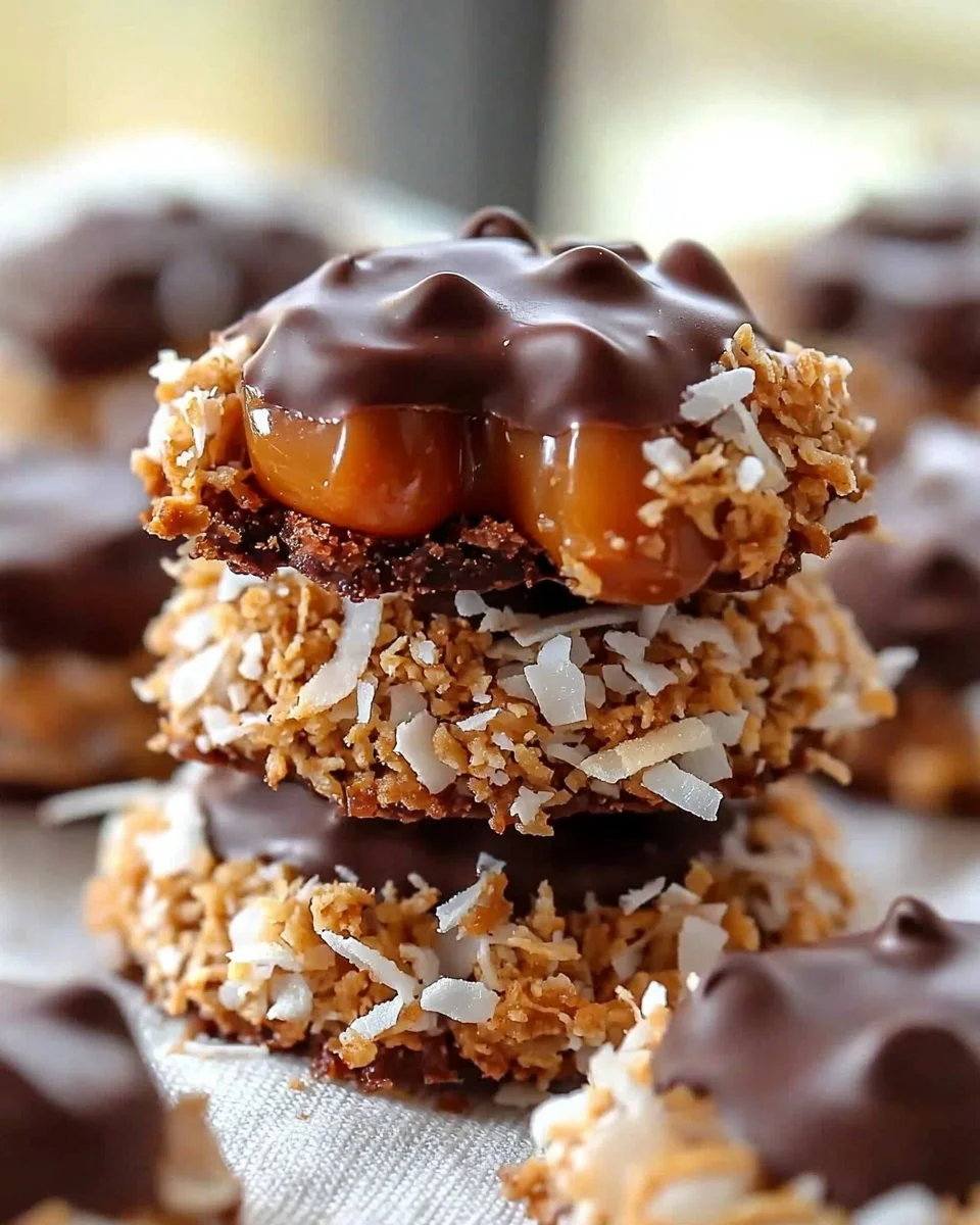 No Bake Samoa Cookies