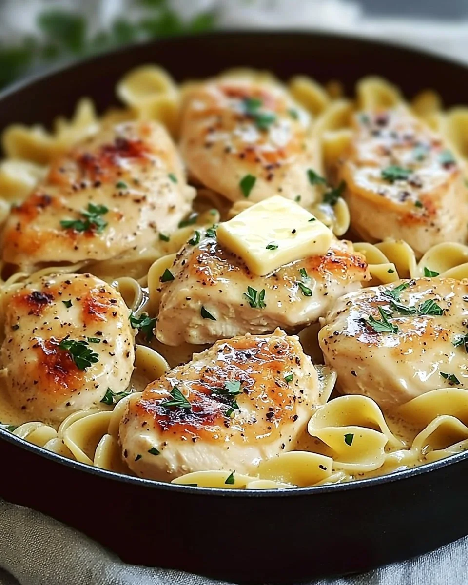 One-Pan Chicken with Buttered Noodles