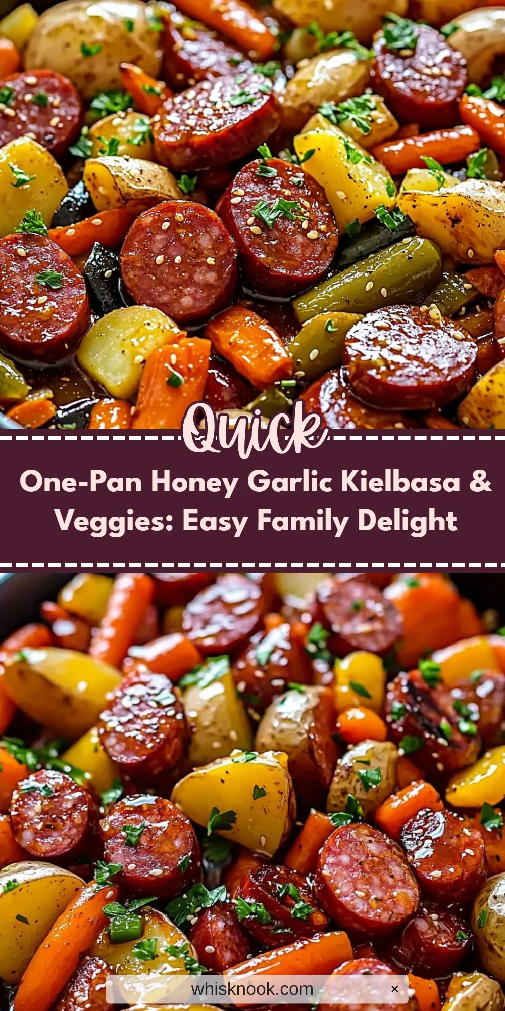 One-Pan Honey Garlic Kielbasa & Veggies: Easy Family Delight