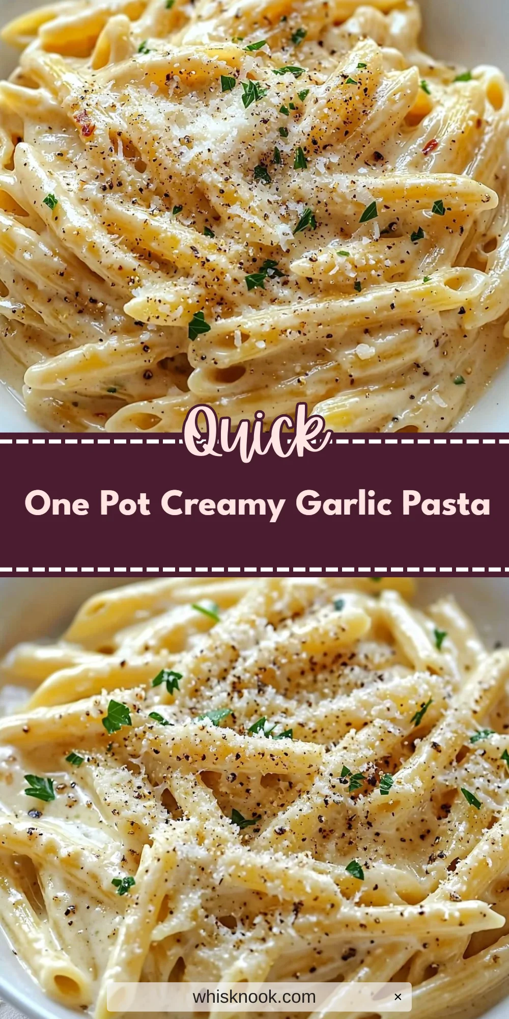 One Pot Creamy Garlic Pasta