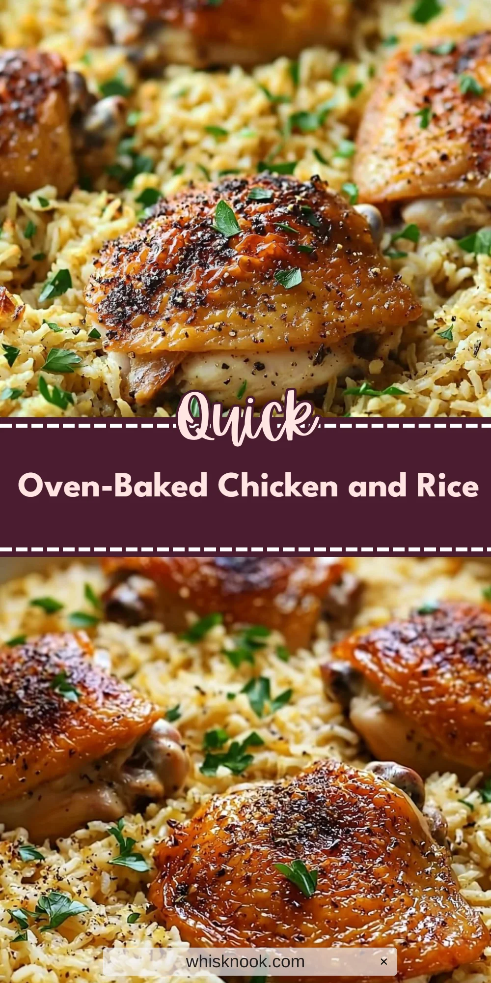 Oven-Baked Chicken and Rice