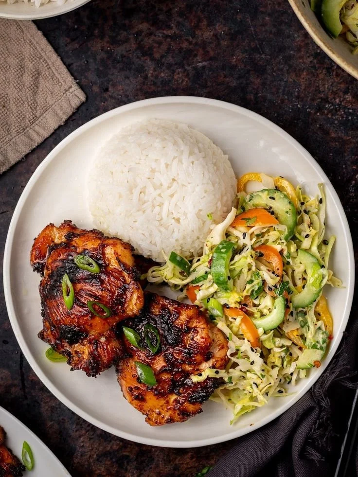 Roasted Miso Chicken Thighs