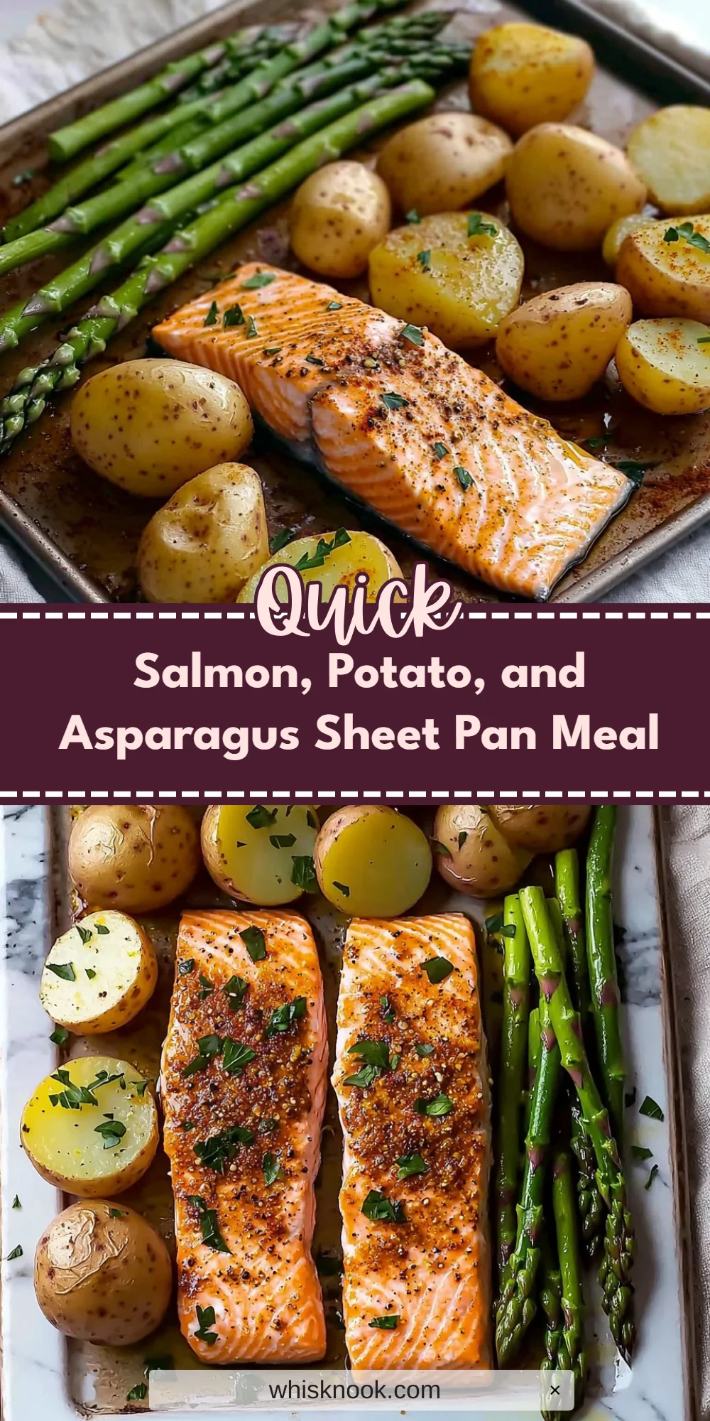 Salmon, Potato, and Asparagus Sheet Pan Meal