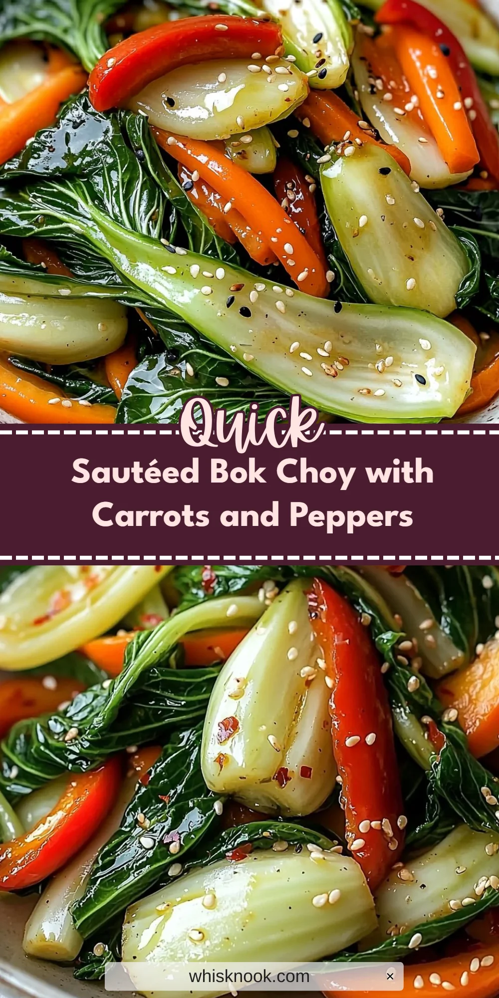 Sautéed Bok Choy with Carrots and Peppers